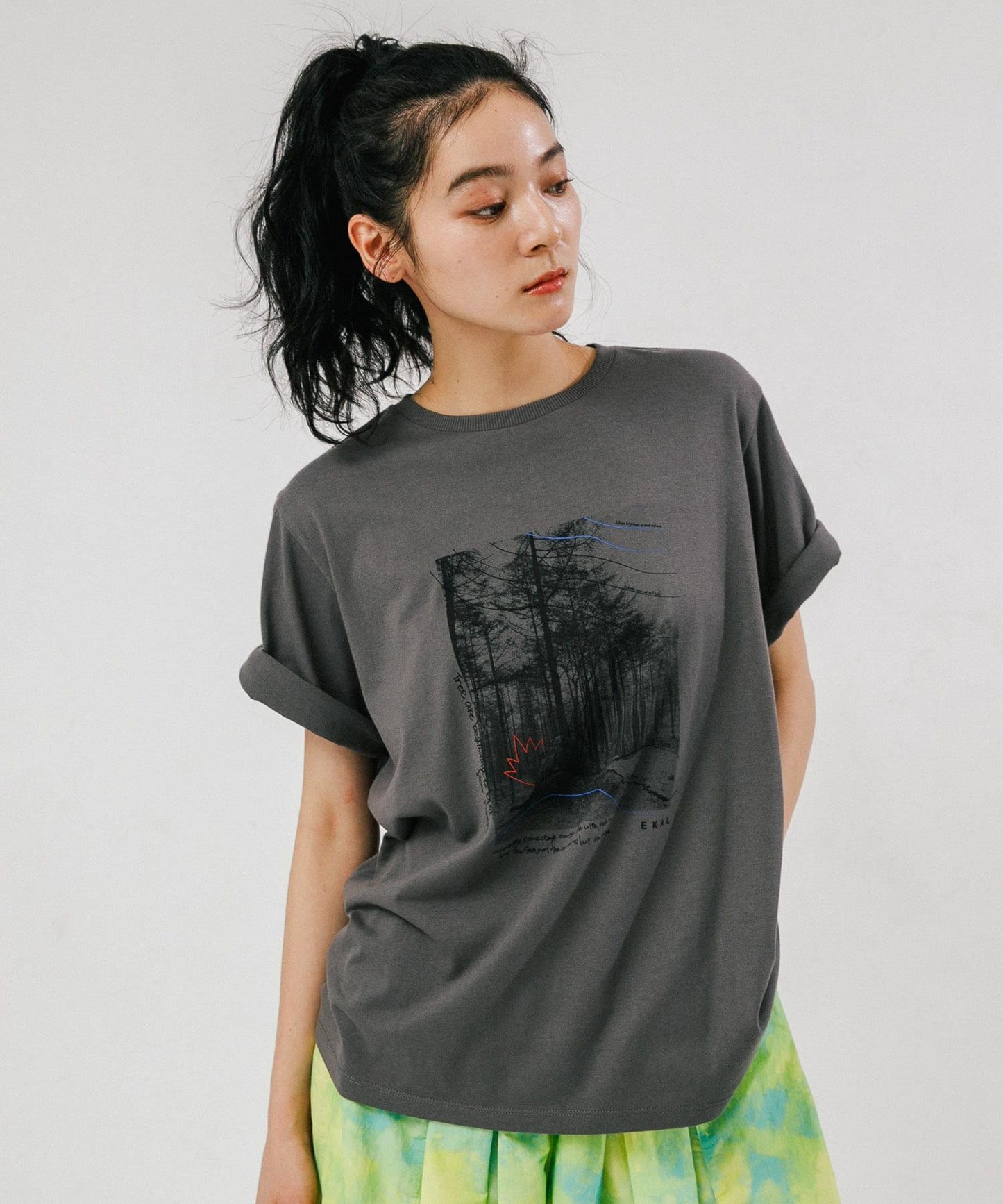 照片印花短袖T恤