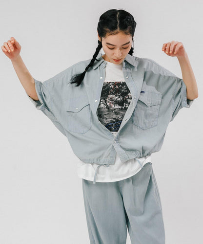 照片印花短袖T恤