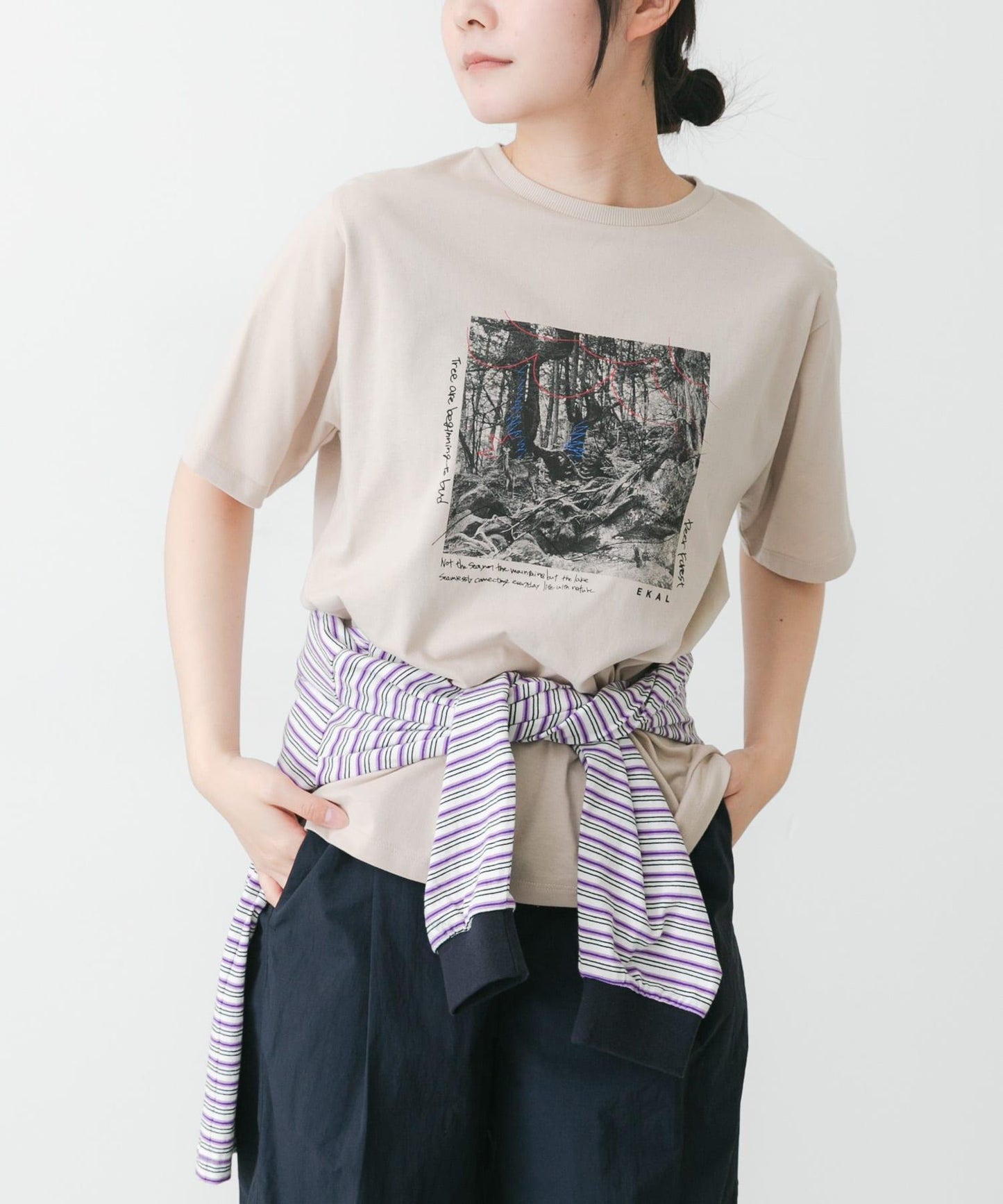 照片印花短袖T恤