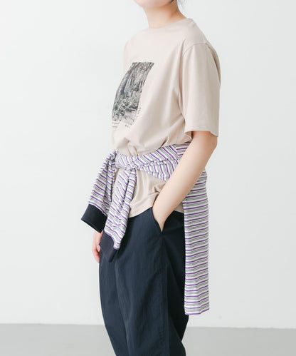 照片印花短袖T恤