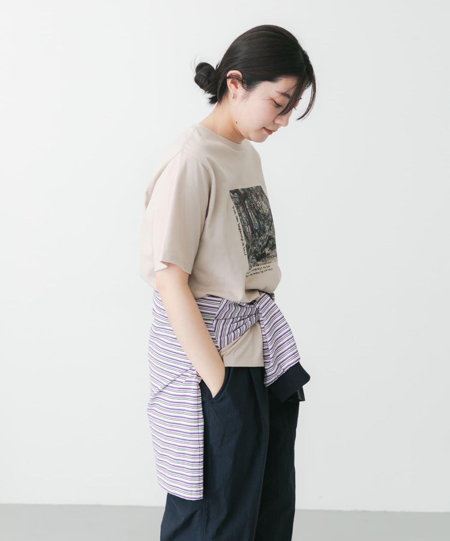 照片印花短袖T恤