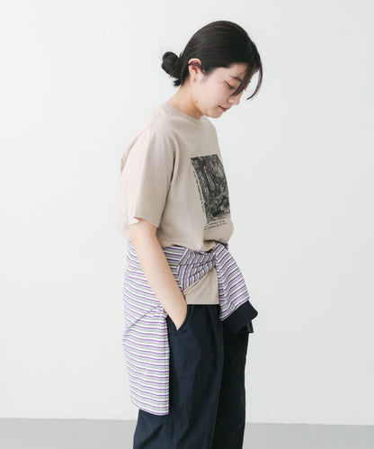 照片印花短袖T恤