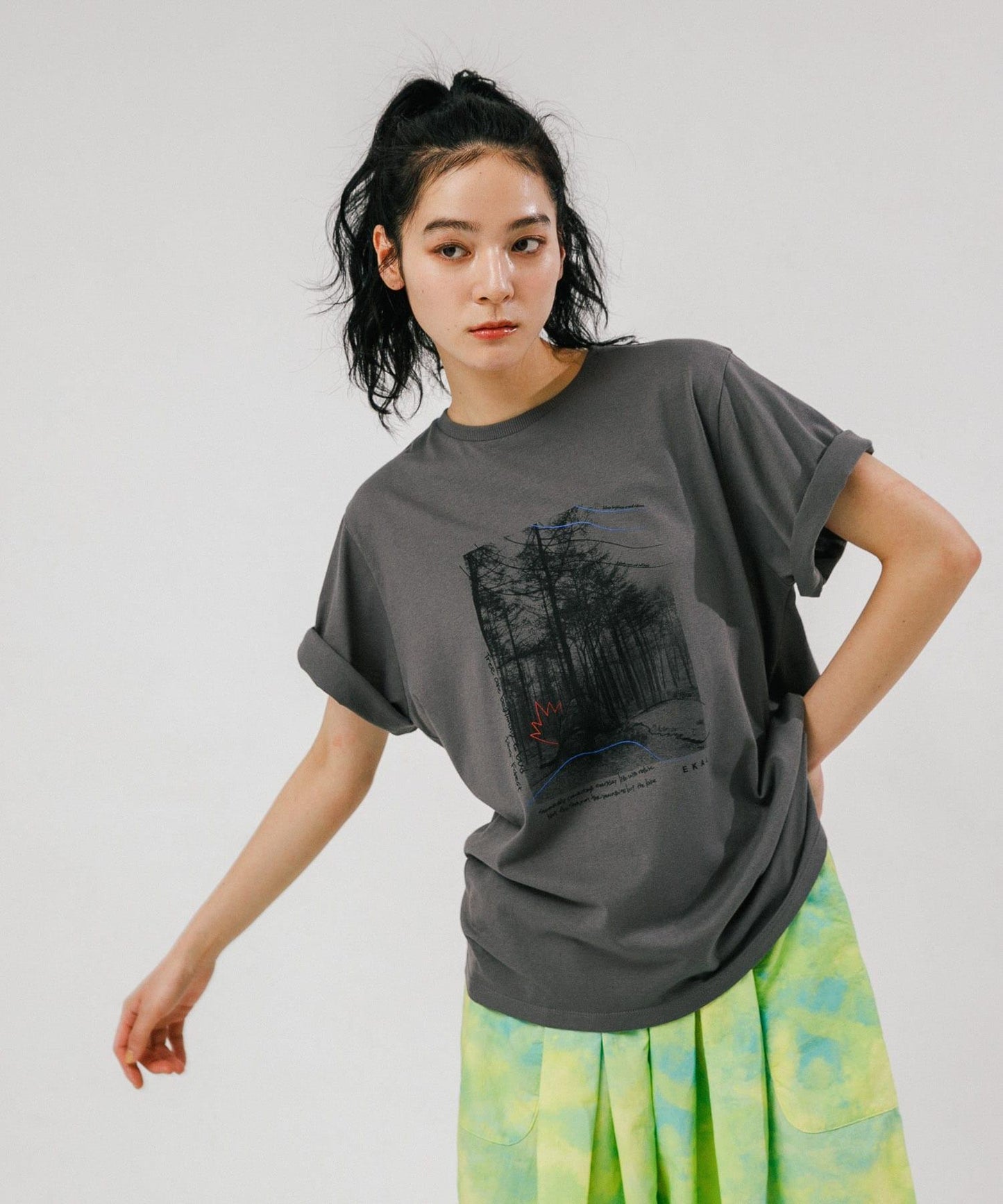 照片印花短袖T恤