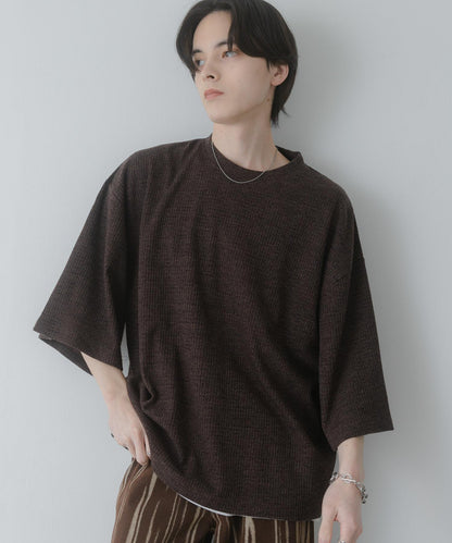 軟質寬鬆華夫格T恤