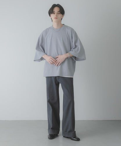 軟質寬鬆華夫格T恤