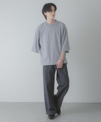 軟質寬鬆華夫格T恤