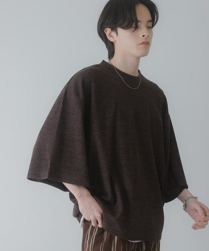 軟質寬鬆華夫格T恤