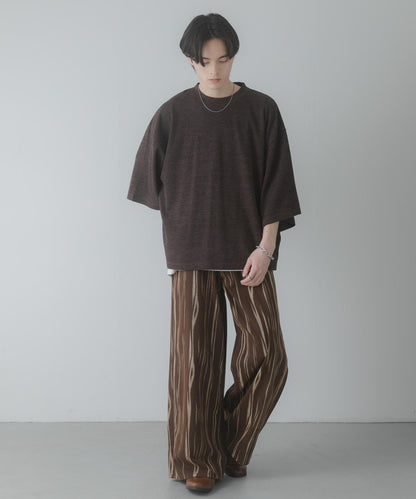 軟質寬鬆華夫格T恤