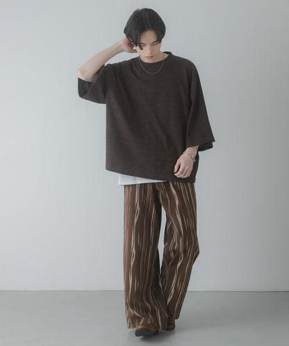 軟質寬鬆華夫格T恤