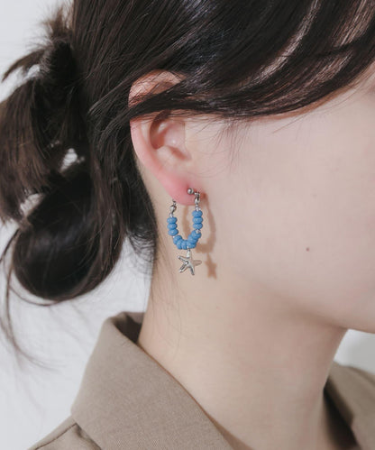 不鏽鋼裝飾珠耳環