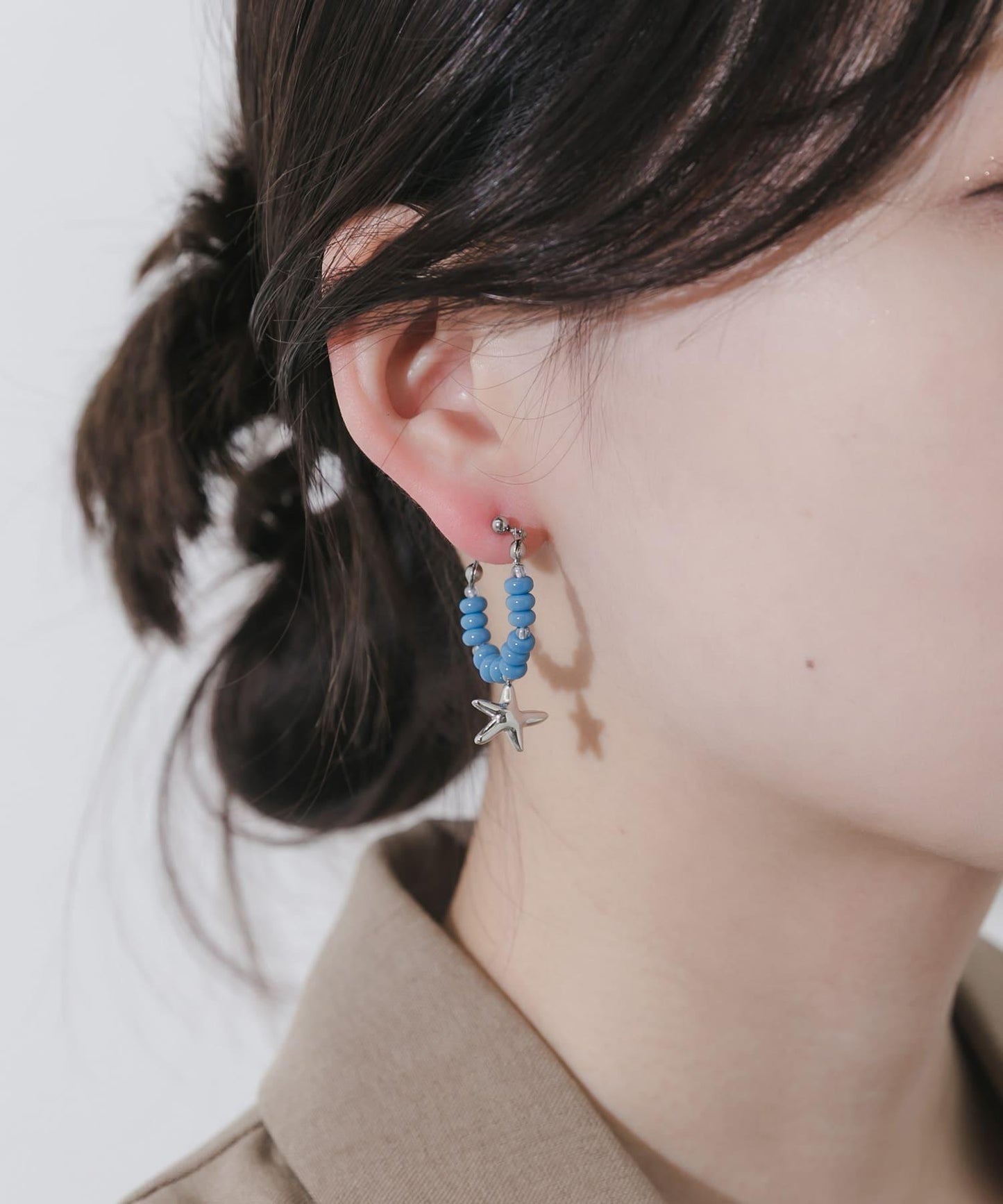 不鏽鋼裝飾珠耳環