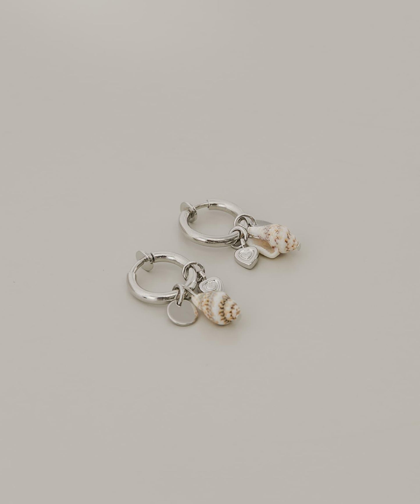 貝殼造型 多WAY設計 圈式耳夾