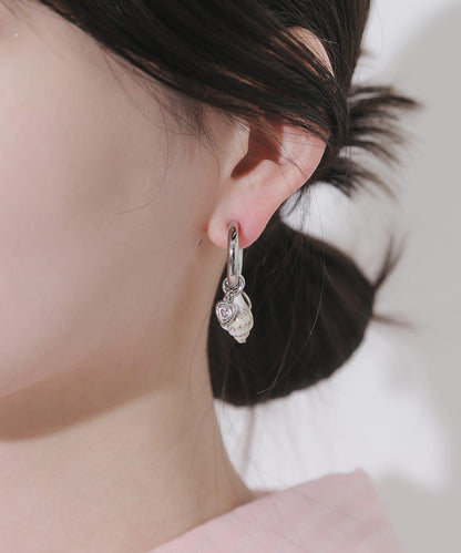 貝殼造型 多WAY設計 圈式耳夾