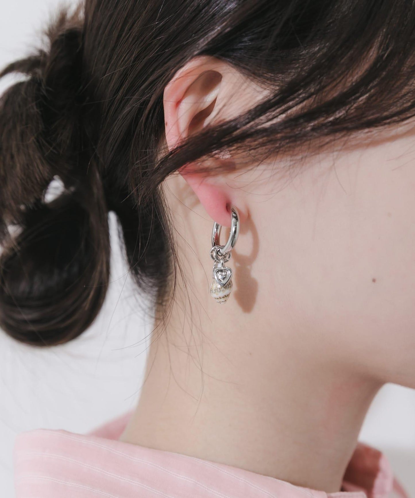 貝殼造型 多WAY設計 圈式耳夾