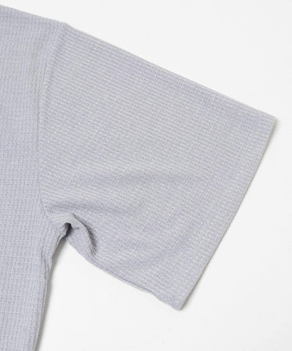 軟質寬鬆華夫格T恤