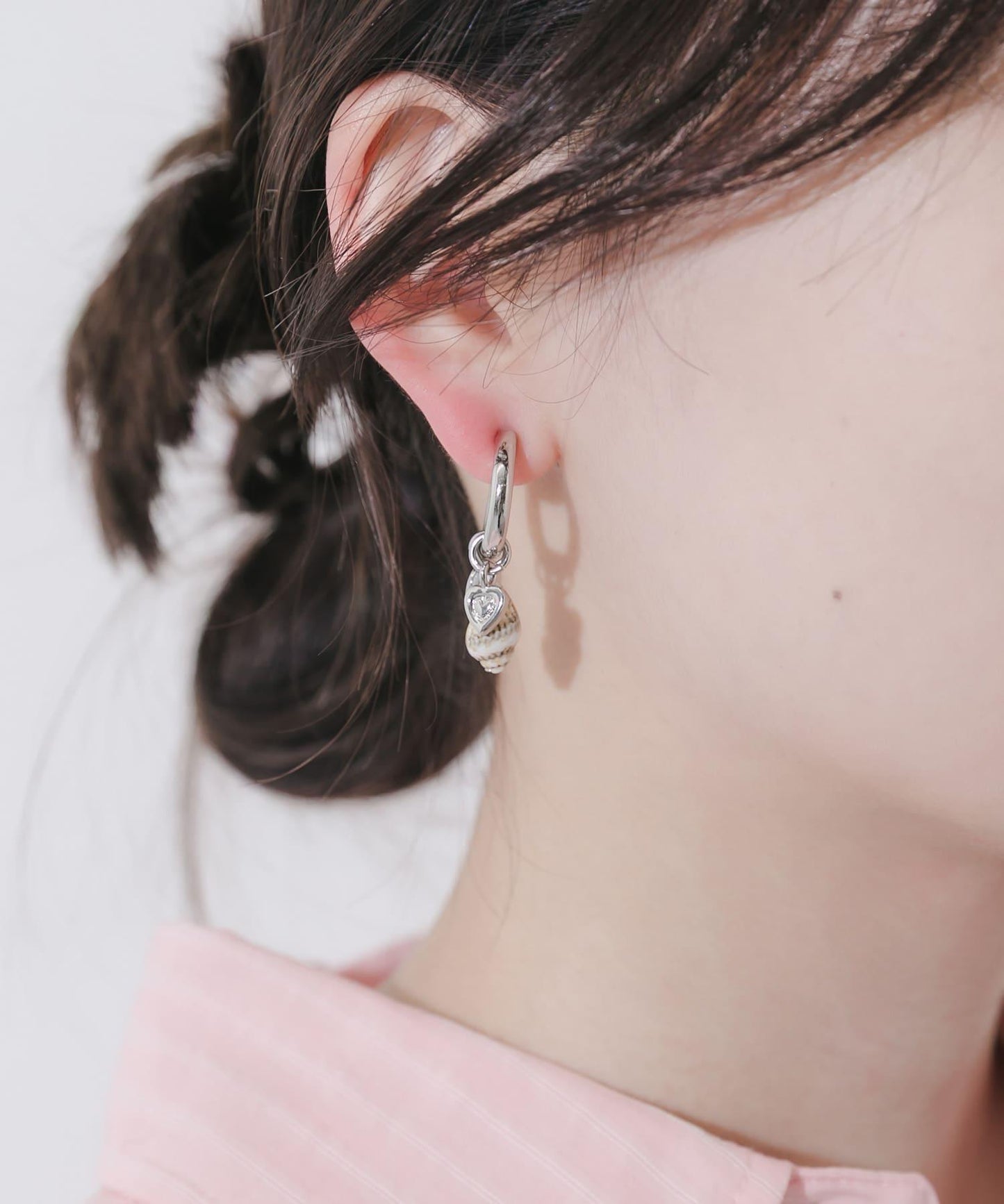 貝殼造型 多WAY設計 圈式耳夾