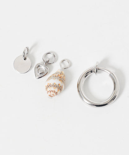 貝殼造型 多WAY設計 圈式耳夾