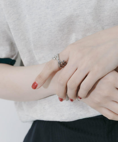 不鏽鋼十字線設計戒指