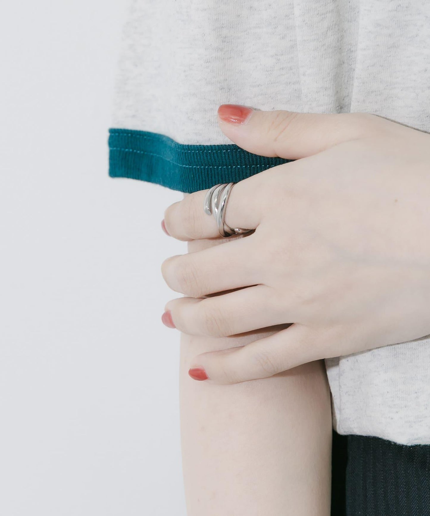 不鏽鋼十字線設計戒指