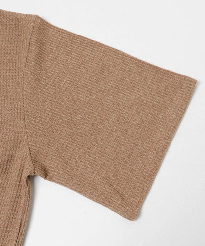 軟質寬鬆華夫格T恤