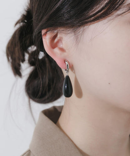 水滴造型耳環