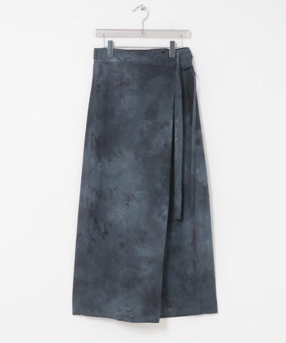 HAND-DYED WRAP PANTS