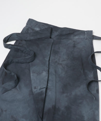 HAND-DYED WRAP PANTS