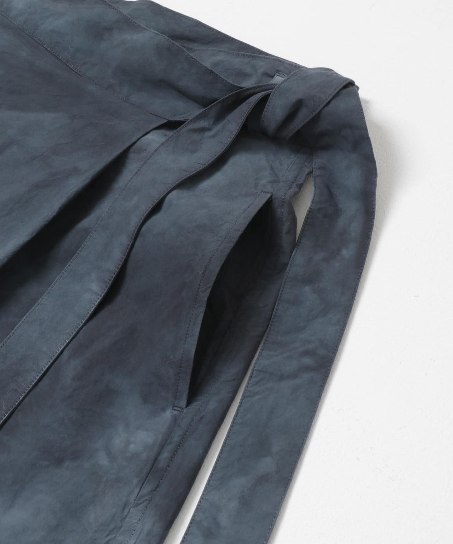 HAND-DYED WRAP PANTS