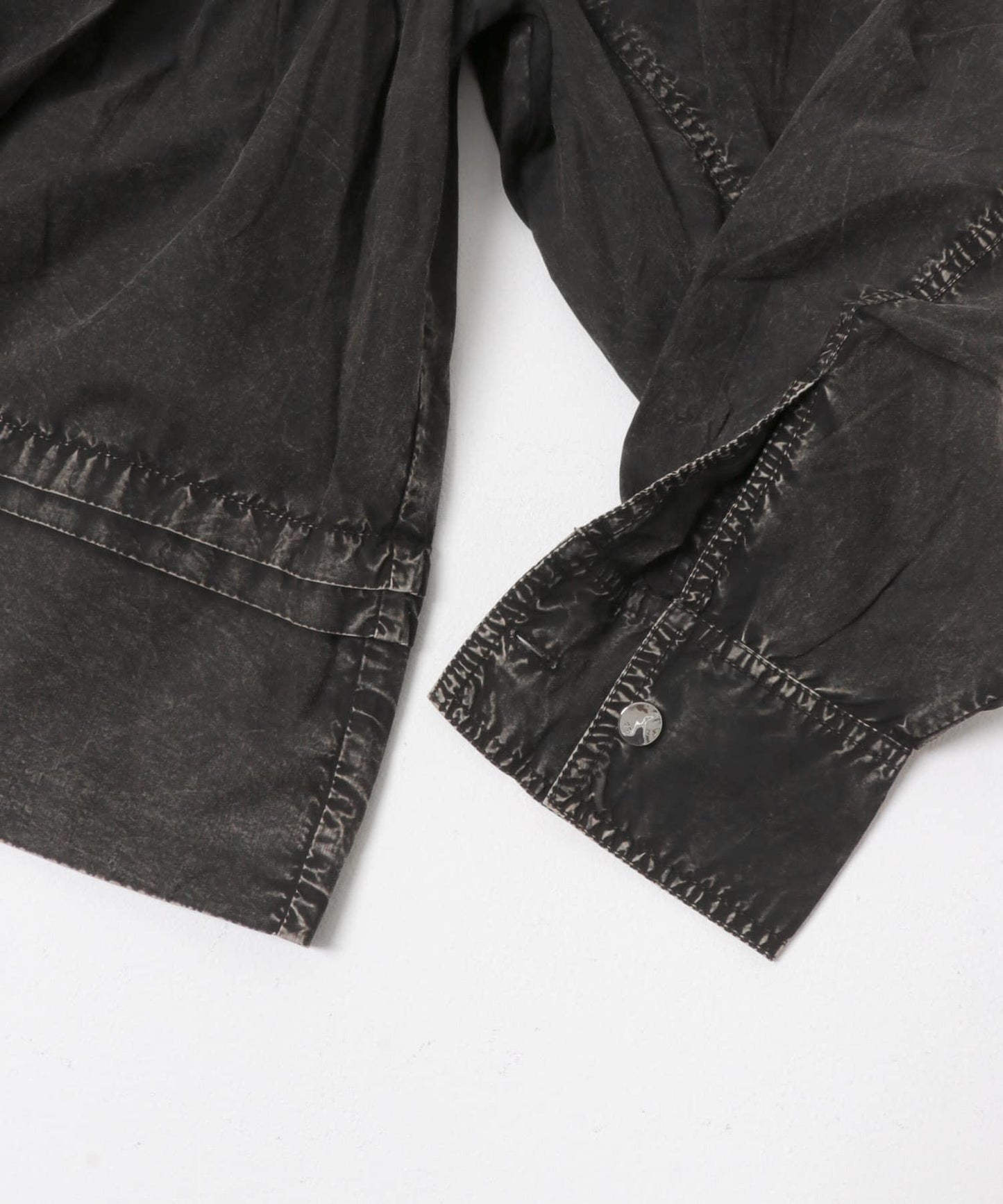 GANNI 成衣染色 荷葉邊設計 襯衫