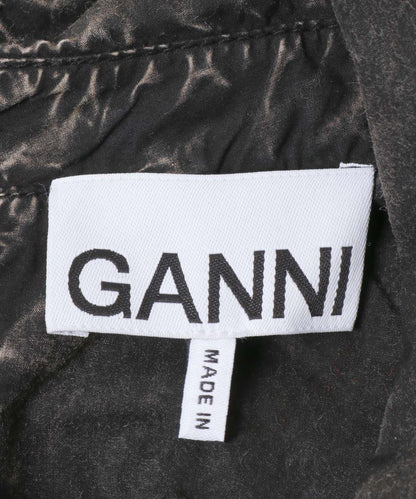 GANNI 成衣染色 荷葉邊設計 襯衫