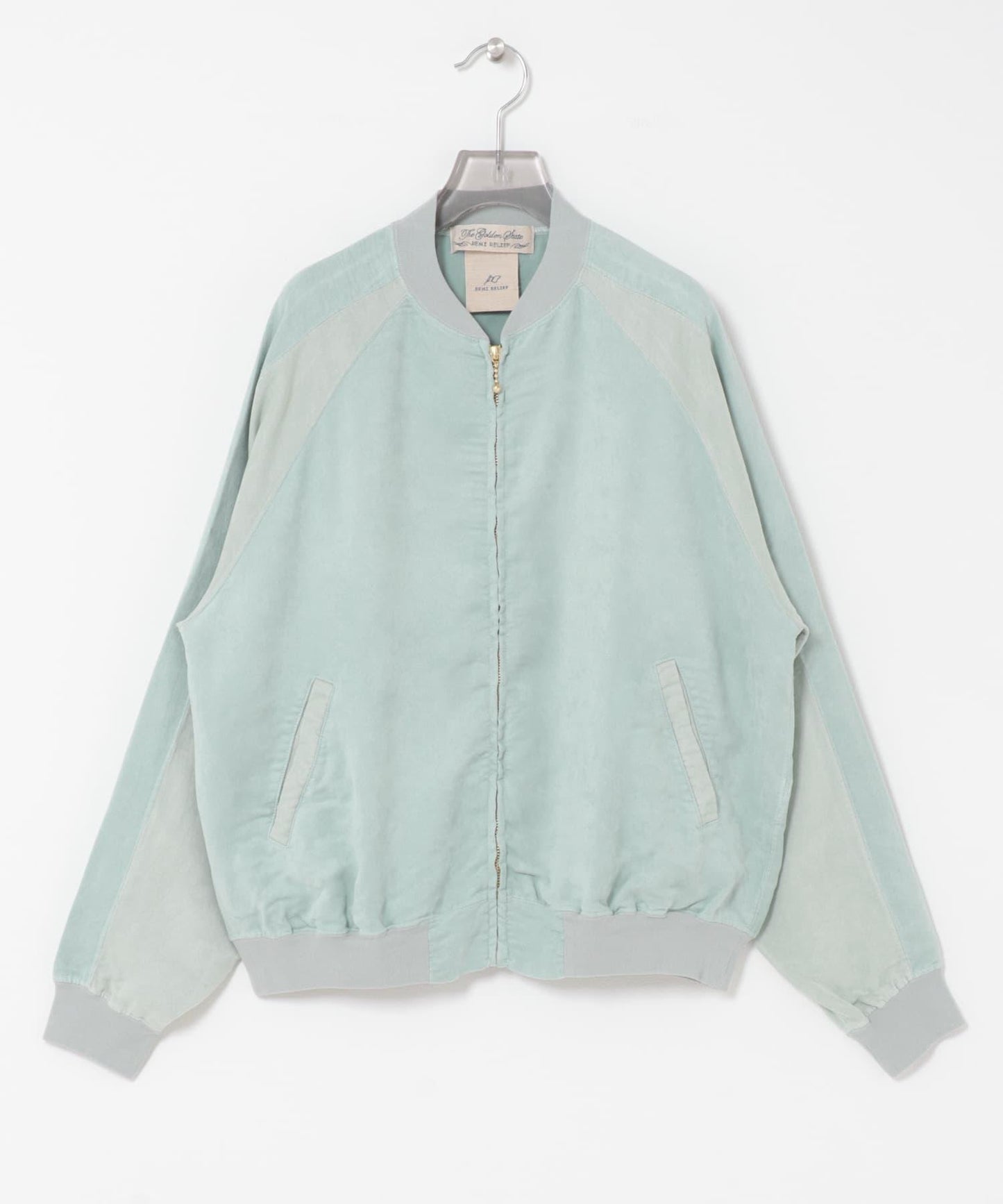 REMI RELIEF 仿麂皮插肩拉鍊夾克