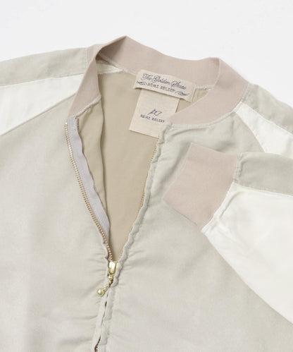 REMI RELIEF 仿麂皮插肩拉鍊夾克