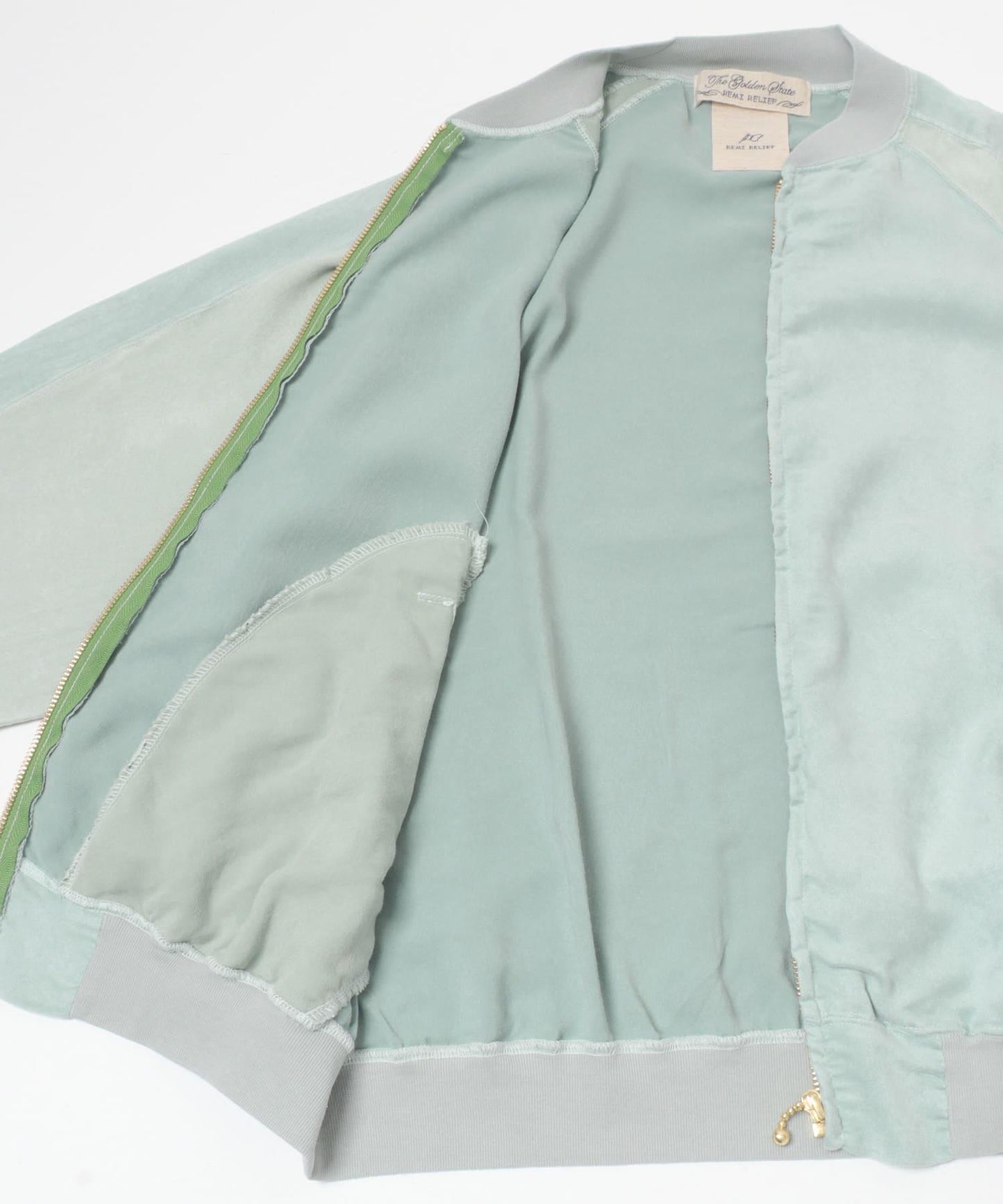 REMI RELIEF 仿麂皮插肩拉鍊夾克