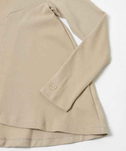 NEW BALANCE NB GREY 荷葉擺設計 長袖上衣