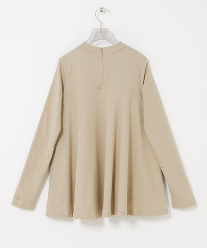 NEW BALANCE NB GREY 荷葉擺設計 長袖上衣