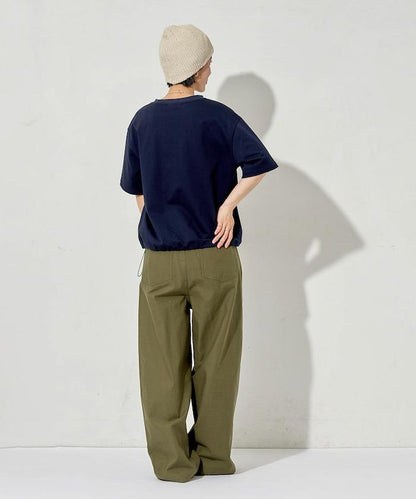 聯名款 抽繩設計 圓領 短袖T恤