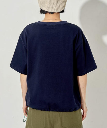 聯名款 抽繩設計 圓領 短袖T恤