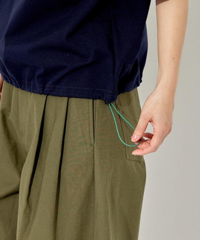 聯名款 抽繩設計 圓領 短袖T恤