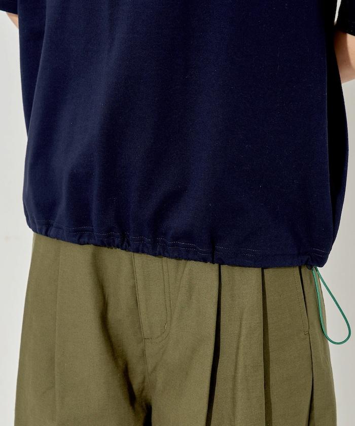 聯名款 抽繩設計 圓領 短袖T恤