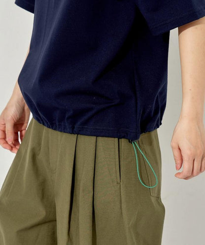 聯名款 抽繩設計 圓領 短袖T恤