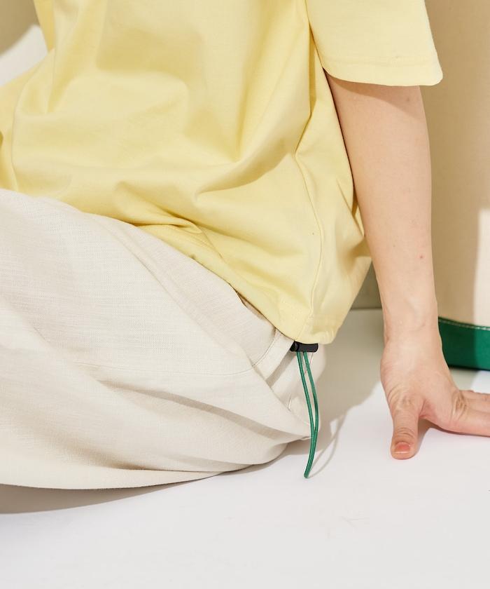 聯名款 抽繩設計 圓領 短袖T恤