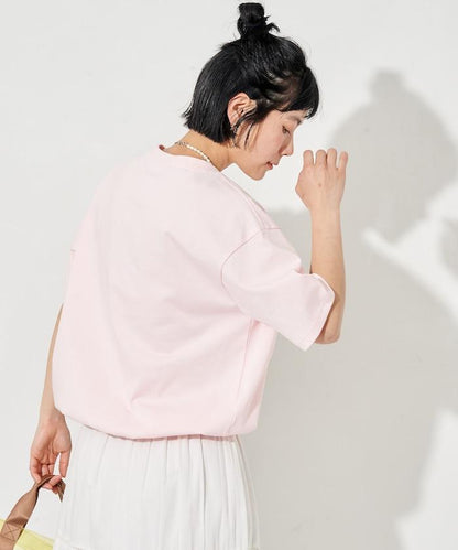 聯名款 抽繩設計 圓領 短袖T恤