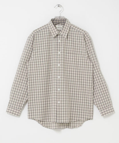 FUJI COTTON CHECK SHIRTS 格紋棉質襯衫