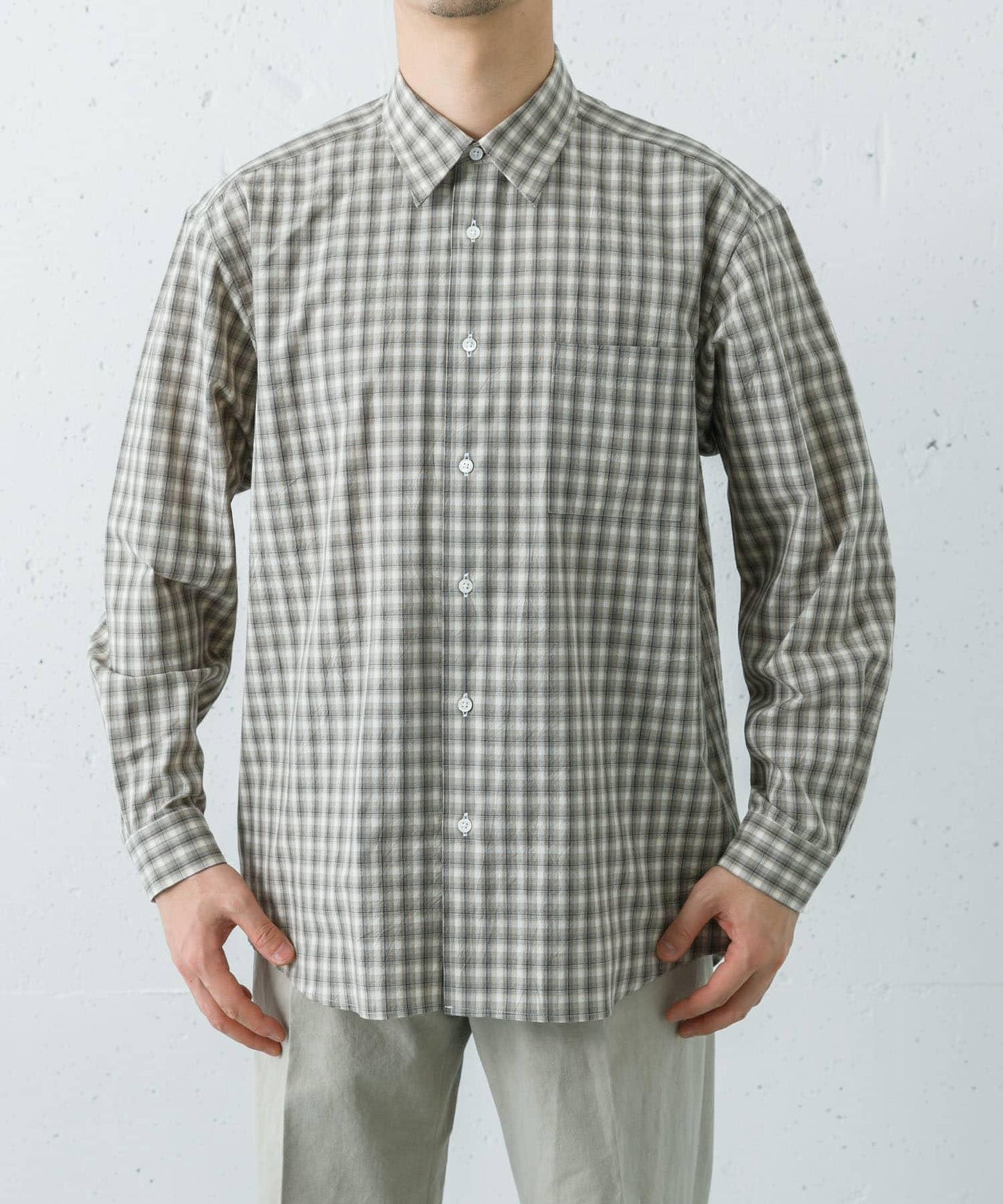 FUJI COTTON CHECK SHIRTS 格紋棉質襯衫