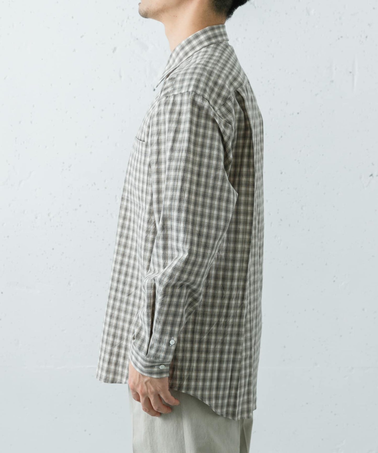 FUJI COTTON CHECK SHIRTS 格紋棉質襯衫