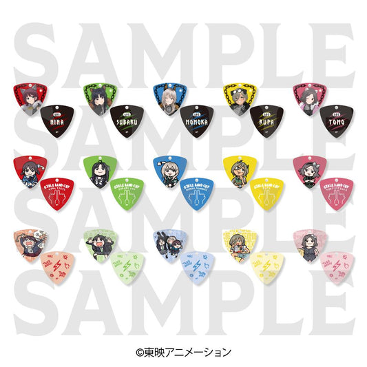 哭泣少女樂隊（哭泣少女樂隊） 盒裝15個入 吉他撥片鑰匙扣（全15種）