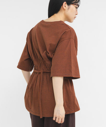 胸衣設計寬條紋 TEE 短袖T恤