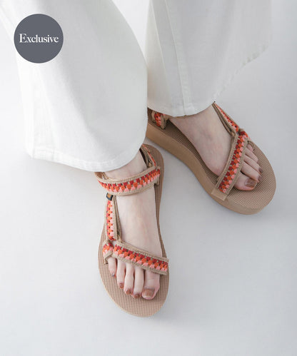Teva EXCLUSIVE フラットフォーム ユニバーサル テッセラ 厚底設計 鞋款（網絡）