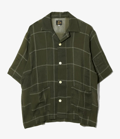 Needles Cabana Shirt Cupra Crepe Plaid 襯衫