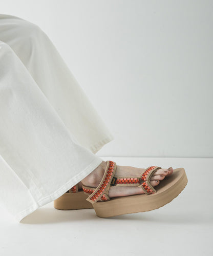 Teva EXCLUSIVE フラットフォーム ユニバーサル テッセラ 厚底設計 鞋款（網絡）